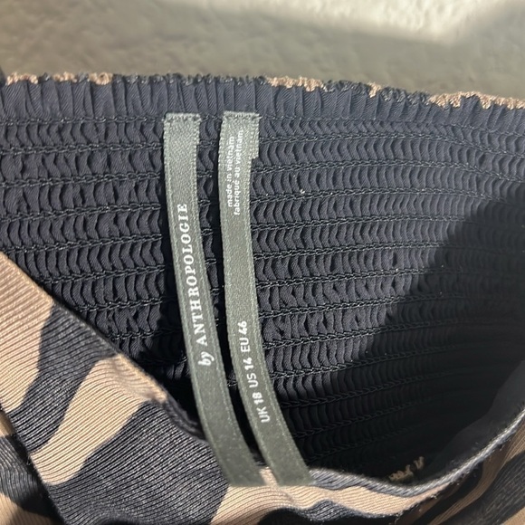 Anthropologie women’s Sz 14 Draped-Back Asymmetrical Slip Midi Dress backless - Picture 11 of 16